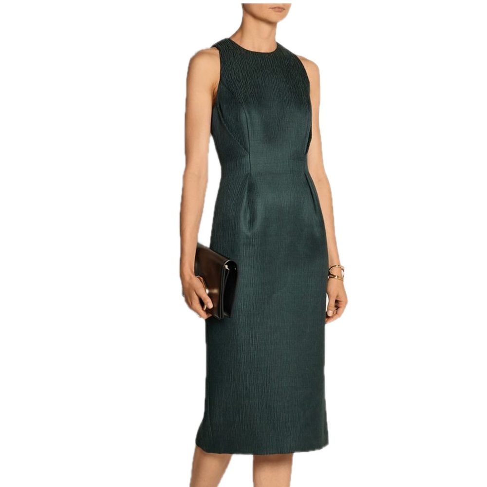 Jason Wu Dark Green Sleeveless Sheath Dress